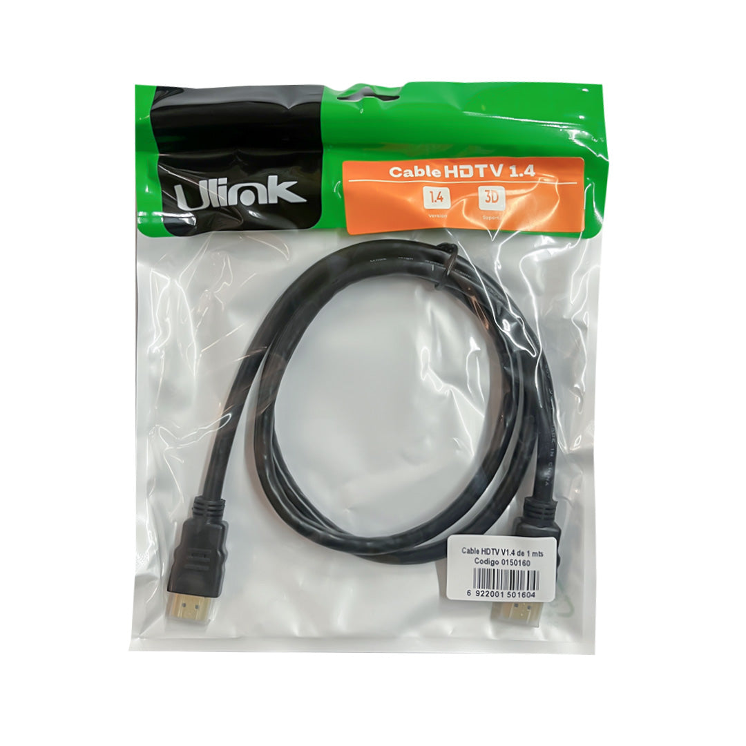 Cable HDMI v1.4 Full HD 1m Ulink