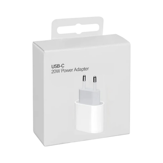 Cargador de Pared USB-C 20W Carga Rápida para iPhone y Android