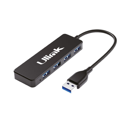 Mini HUB USB 3.0 de 4 Puertos ULINK UL-HUB300 | Alta Velocidad 5Gbps