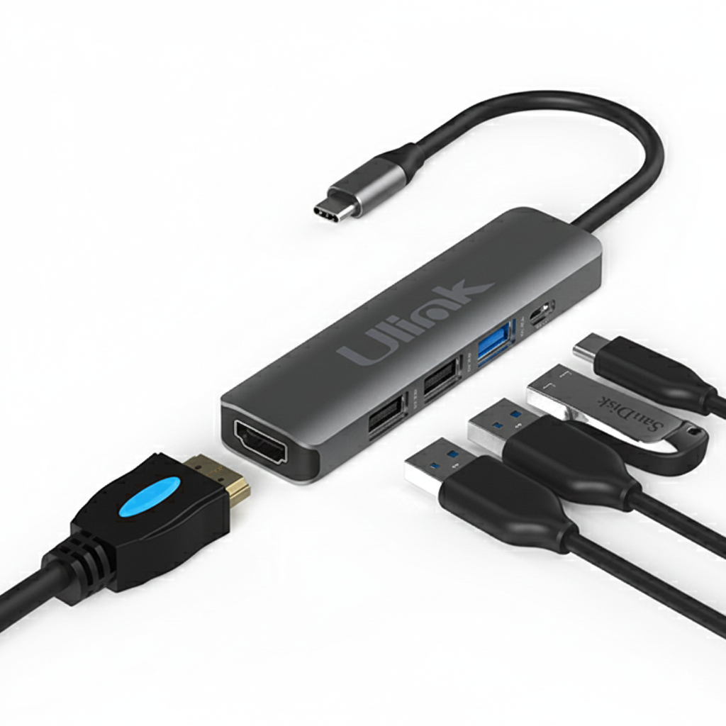 Hub USB-C 5 en 1 ULINK UL-ADC502 | 4K HDMI | USB 3.0