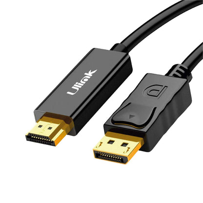Cable de Video DisplayPort Macho a HDMI 4K Ultra HD de 1.8 Metros (Modelo: UL-DPHD18)