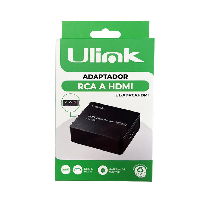 Adaptador Conversor RCA a HDMI / AV a HDMI - ULink