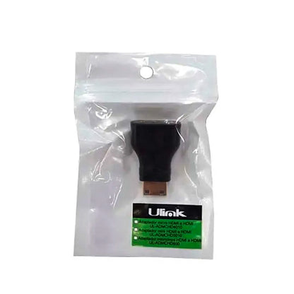 Adaptador Mini HDMI Macho a HDMI Hembra 1080p Full HD (UL-ADMCHD5010)