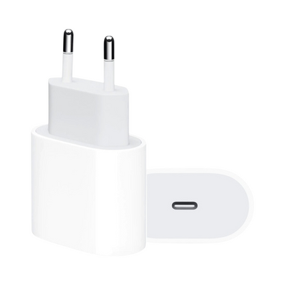 Cargador 20W Carga Rápida USB-C a USB-C (iPhone 15, 16 y Android)