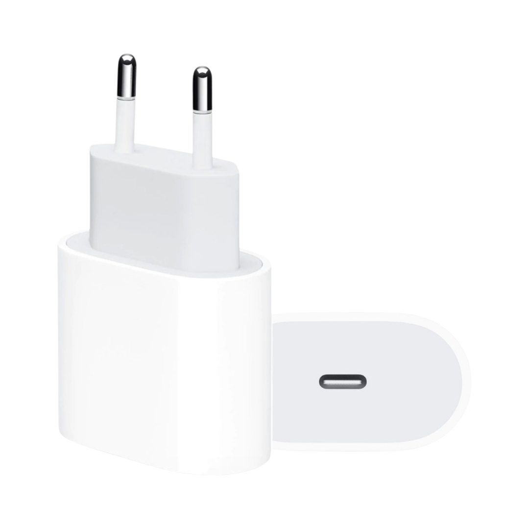 Cargador de Pared USB-C 20W Carga Rápida para iPhone y Android