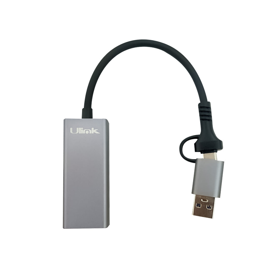 Adaptador USB Tipo C/A a Red Gigabit Ethernet 10/100/1000 Mbps (UL-GBUSBCA)