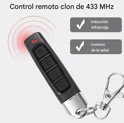 Control Remoto Clonador Universal 433MHz para Portón Eléctrico