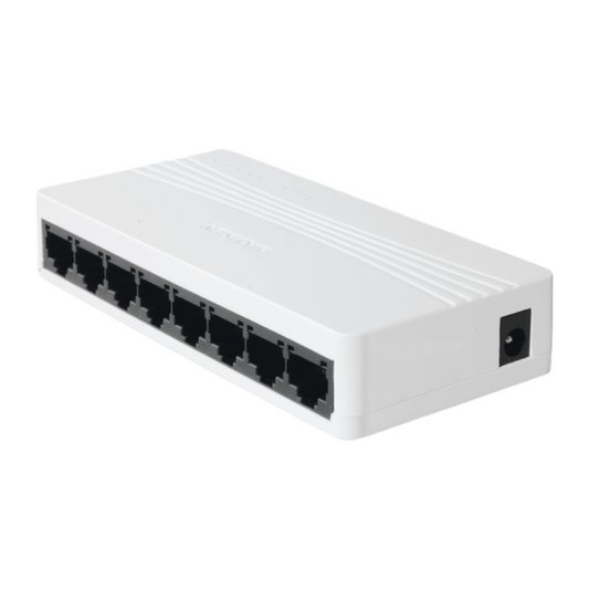 Switch Hikvision 8 Puertos Gigabit 10/100/1000M RJ45 (Plástico)
