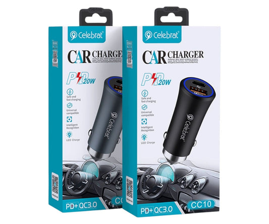 Cargador Rápido para Auto 38W Celebrat - CC10
