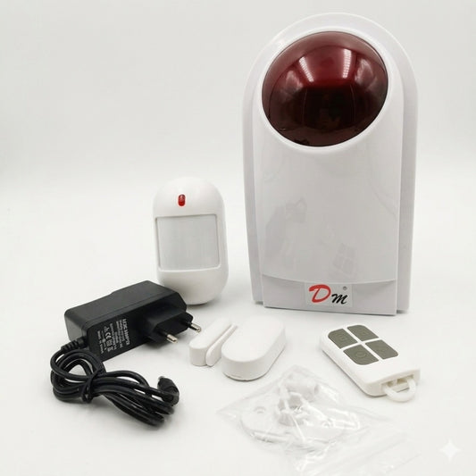 Kit Alarma Inalámbrica 433MHz - Sirena, Sensores y Control Remoto