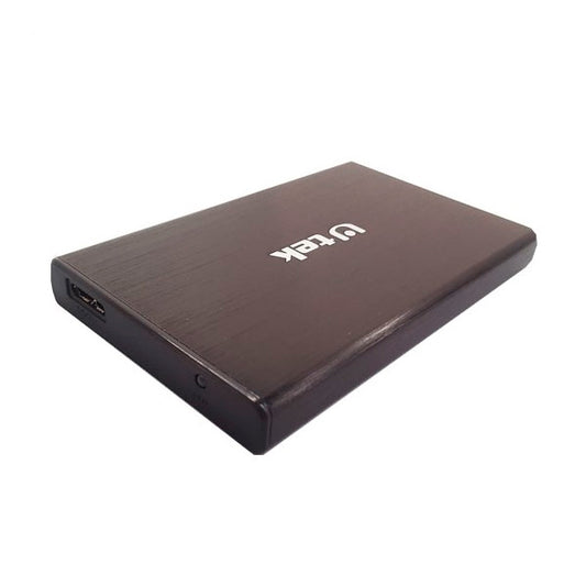 Cofre Porta Disco Duro SATA 2.5" USB 3.0 de Aluminio (Modelo: UT-HDD030BL)