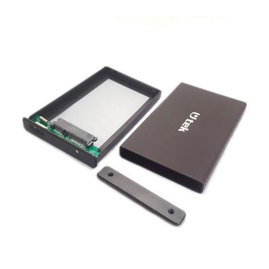 Cofre Porta Disco Duro SATA 2.5" USB 3.0 de Aluminio (Modelo: UT-HDD030BL)