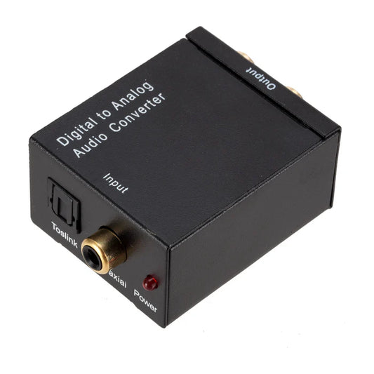 CONVERSOR AUDIO DIGITAL ÓPTICO A RCA | INCLUYE CABLE OPTICO