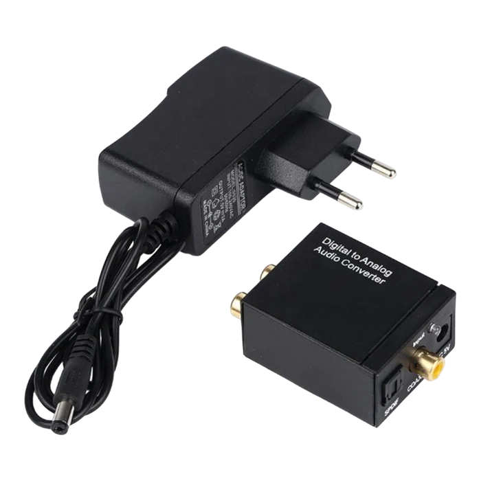 CONVERSOR AUDIO DIGITAL ÓPTICO A RCA | INCLUYE CABLE OPTICO
