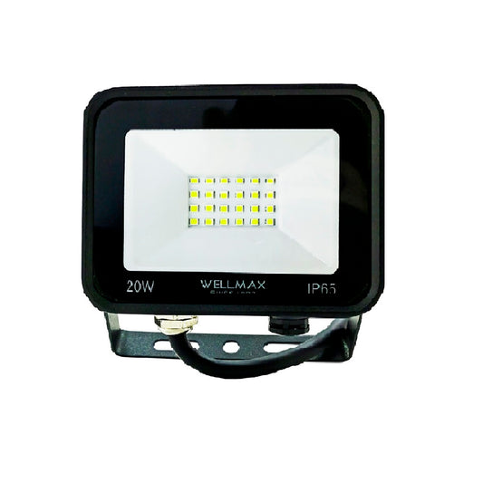 Proyector LED 20W Exterior Wellmax - Luz Fría (Samsung LED)