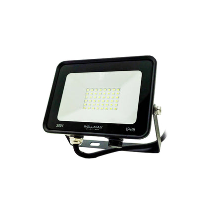 Proyector LED 30W Exterior Wellmax - Luz Fría (Samsung LED)