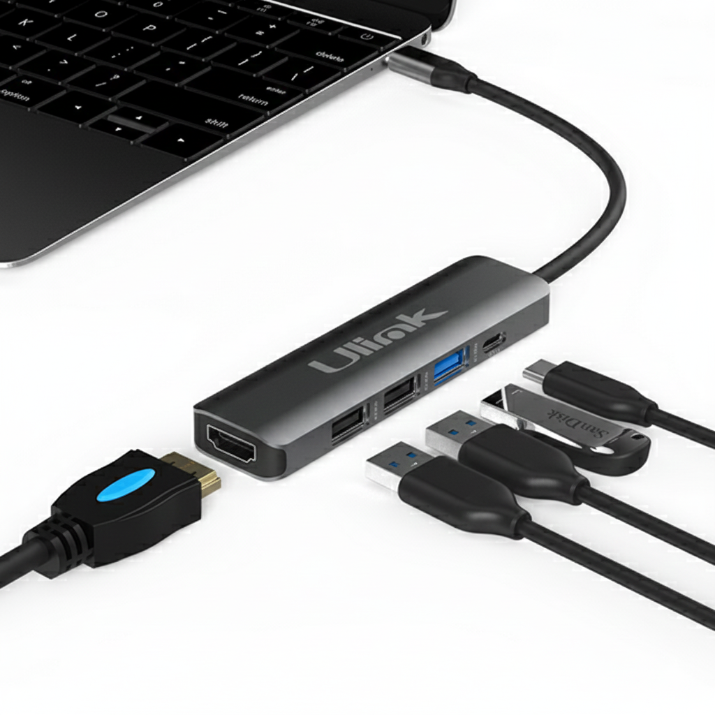 Hub USB-C 5 en 1 ULINK UL-ADC502 | 4K HDMI | USB 3.0
