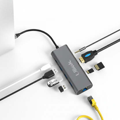 Hub USB-C 9 en 1 Multipuerto ULINK UL-ADC901 | 4K HDMI