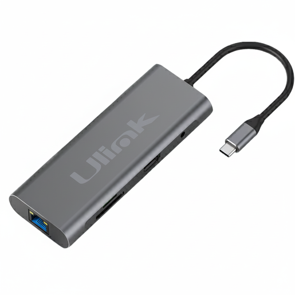 Hub USB-C 9 en 1 Multipuerto ULINK UL-ADC901 | 4K HDMI