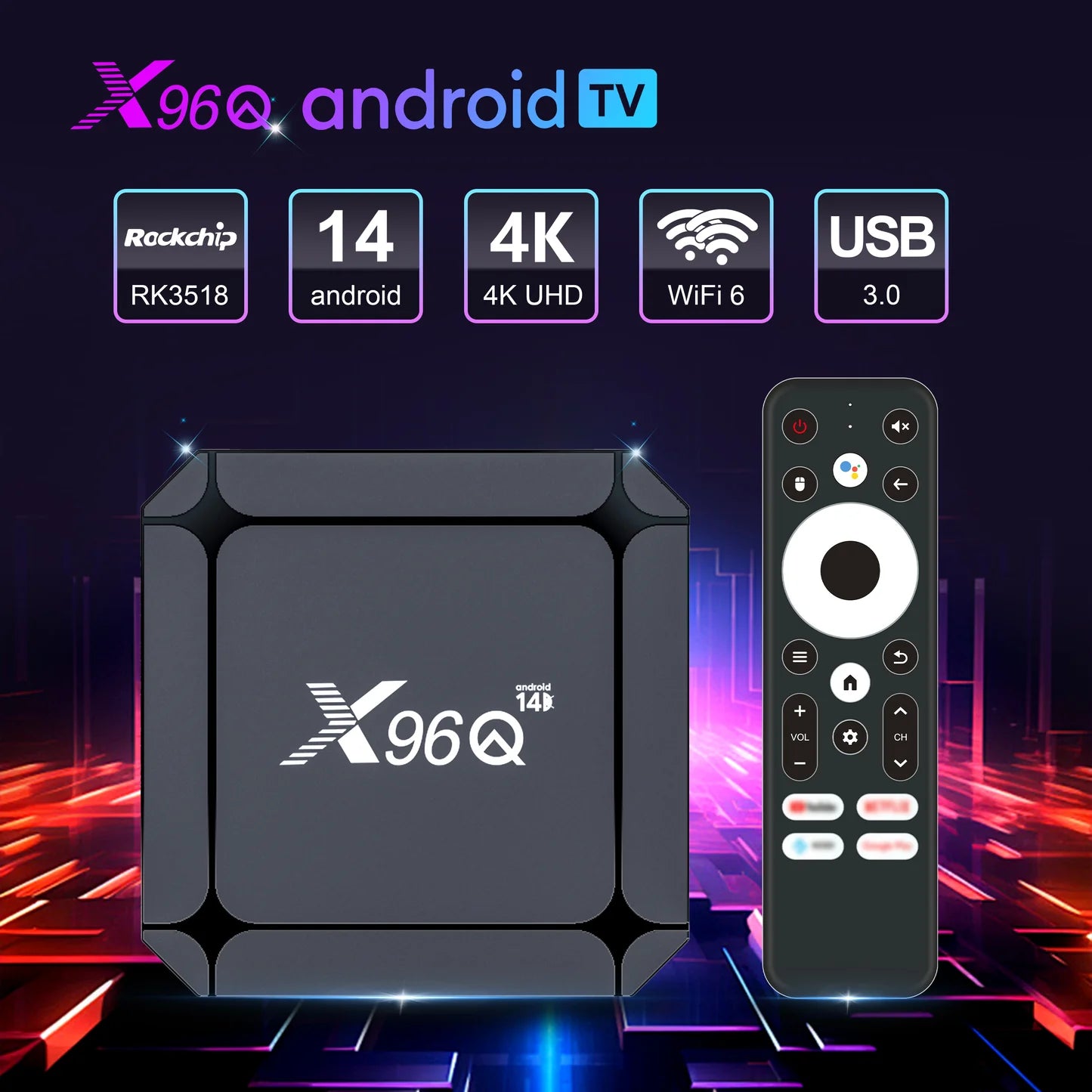 Android TV Box X96Q 4K - Transforma tu TV en Smart TV