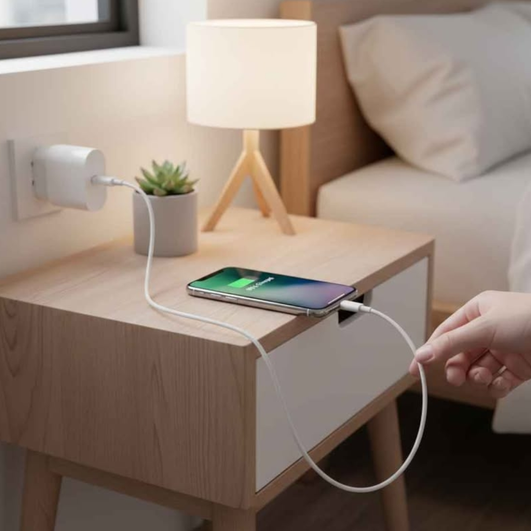 Cargador Carga Rápida 20W para iPhone + Cable USB-C a Lightning